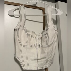 white jean top! - new w/ tag